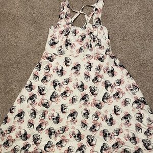 Torrid 14 - Skelaton Skater Sundress - Goth Halloween